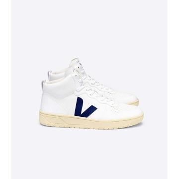 Veja V-15 CWL Topanky Damske White/Navy | SK 583WNB